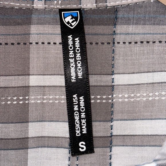 2 for $26 Kuhl Spectra Plaid Shirt Storm Gray Womens Small Pullover Roll Tab - Picture 7 of 10